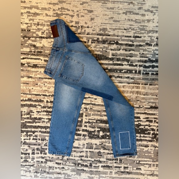 Lucky Brand Highrise Mom Patch Works Blue Jeans Size 6 Cotton - Picture 10 of 12